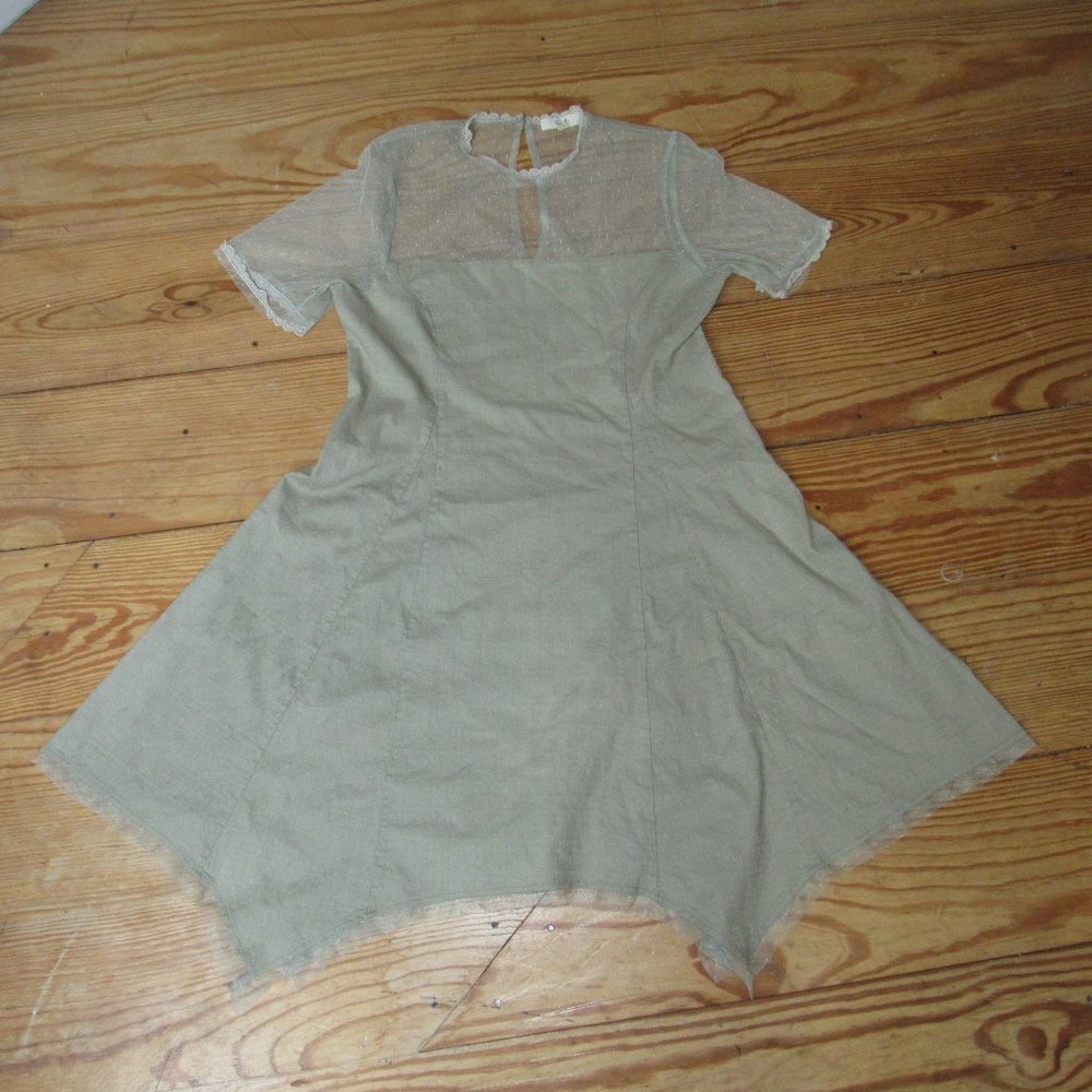 Easel Los Angeles Wendy Dot Mesh Dress Women's M - Picture 3 of 13